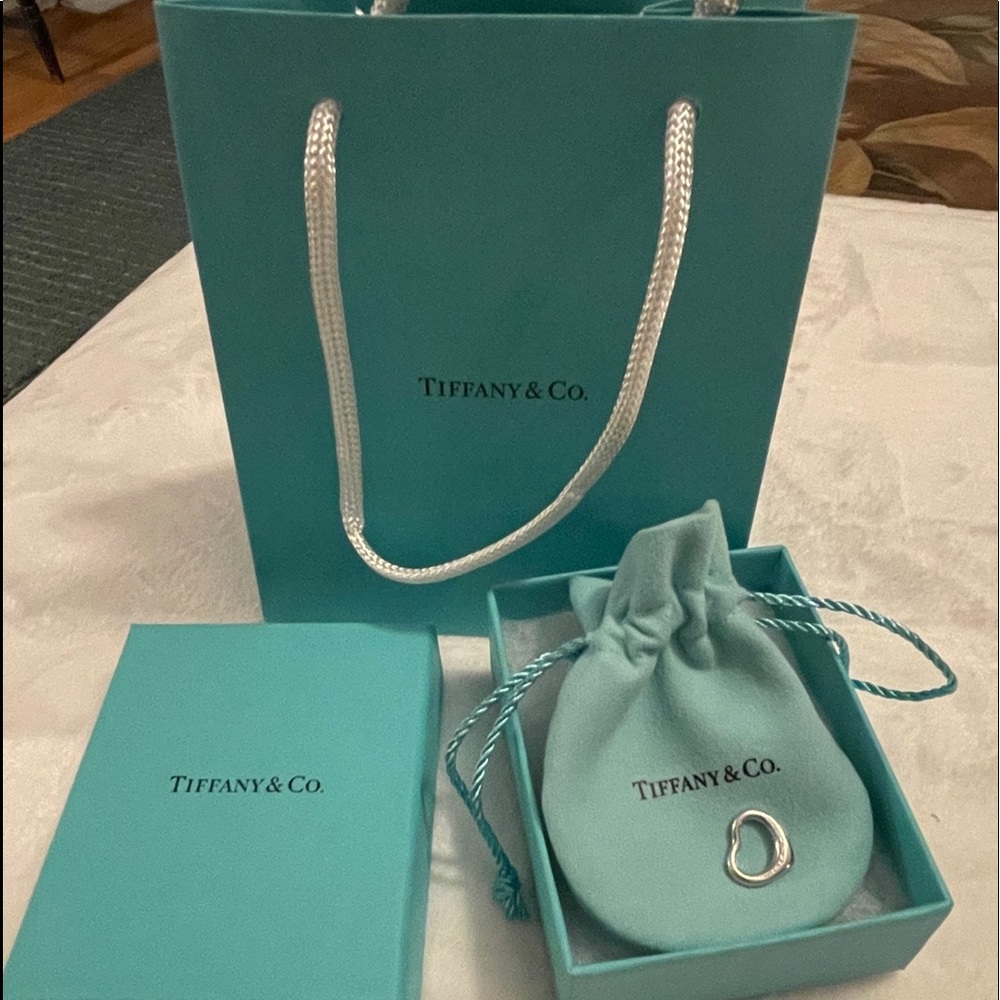 Tiffany & Co. Pendant Silver Open Heart Peretti